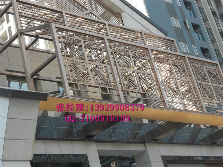 杭州酒店不锈钢屏风厂家 彩色304不锈钢玫拉丝瑰金屏风价格